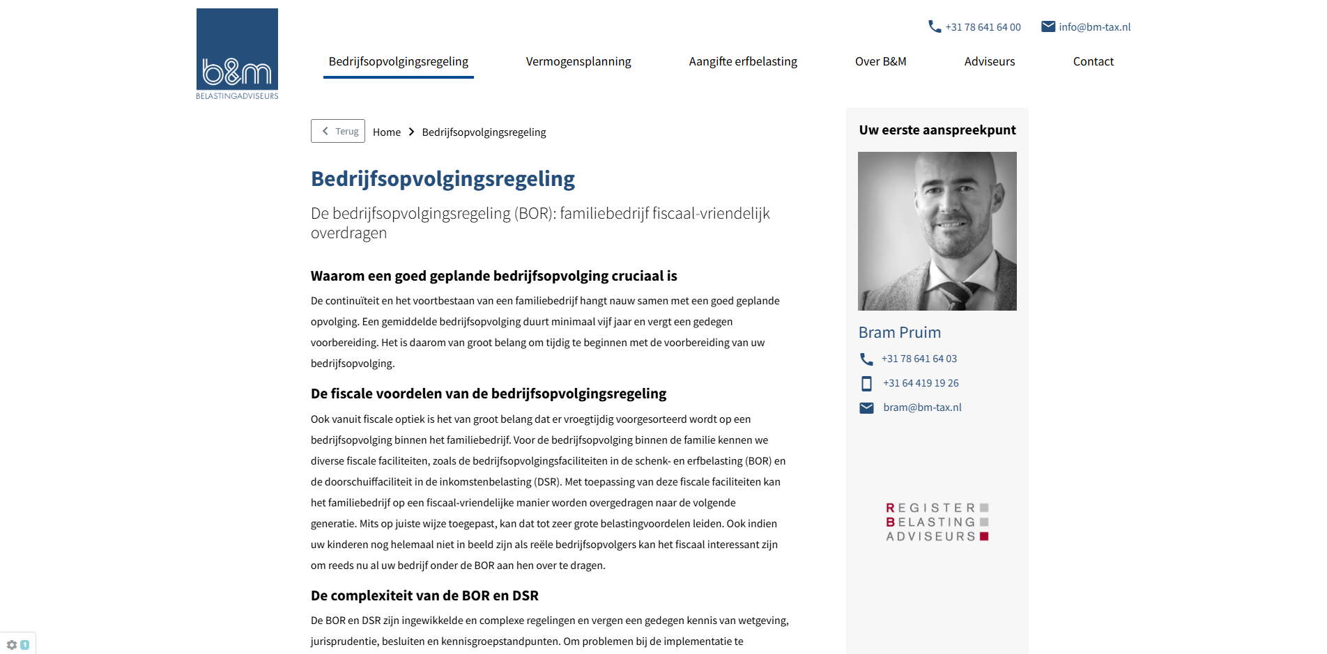 B&M Belastingadviseurs